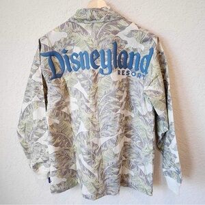 Disney Spirit Jersey Button Down Tropical Shirt Size Small